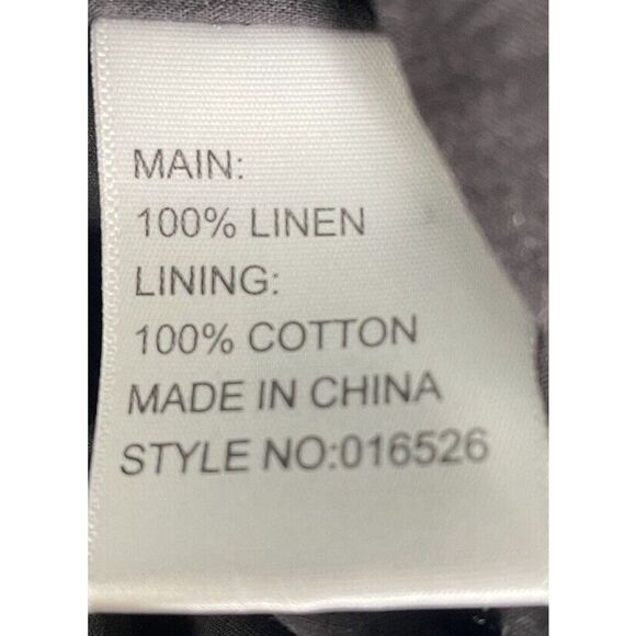 Sussan Skirt Size 16 100% Linen Black White Floral Tropical Pencil Straight - Picture 5 of 5